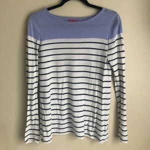 ELLE Striped Long Sleeve Top